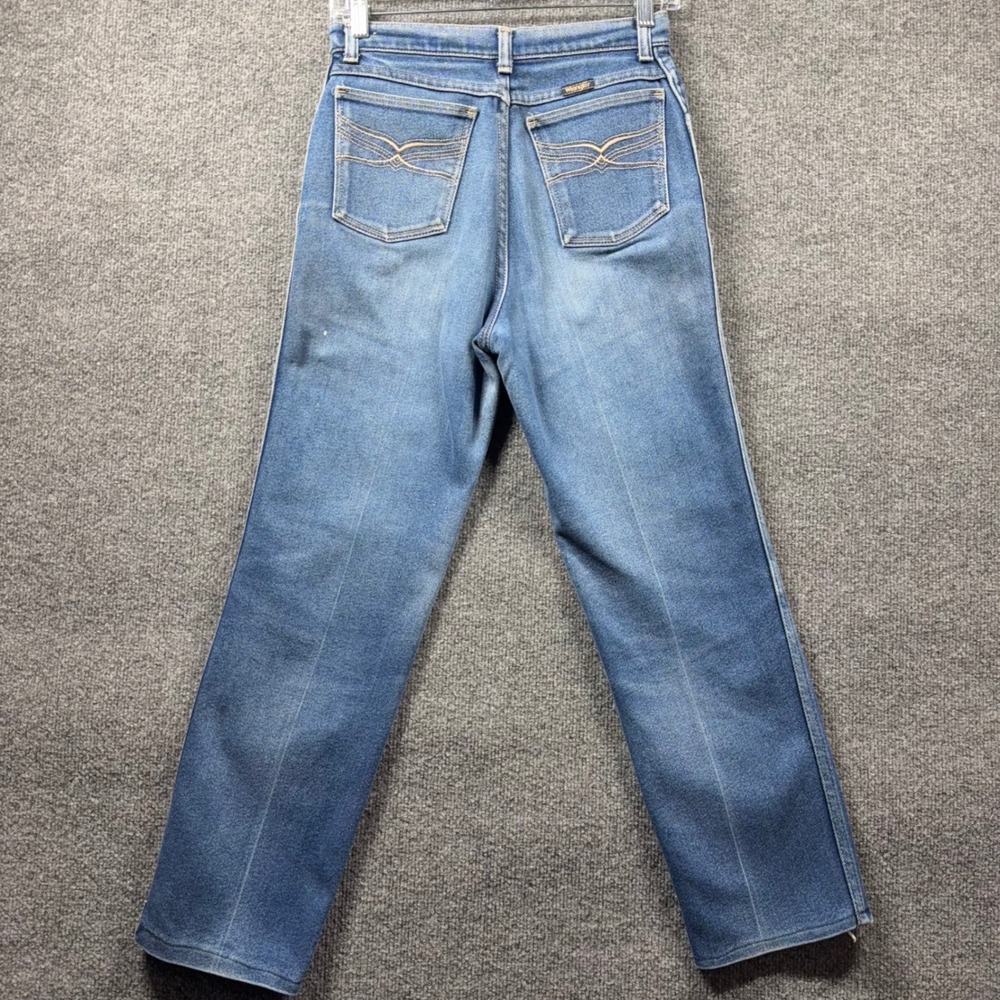 Wrangler Jeans Womens 8 Vintage Straight Leg Denim Made in USA - Picture 4 of 12